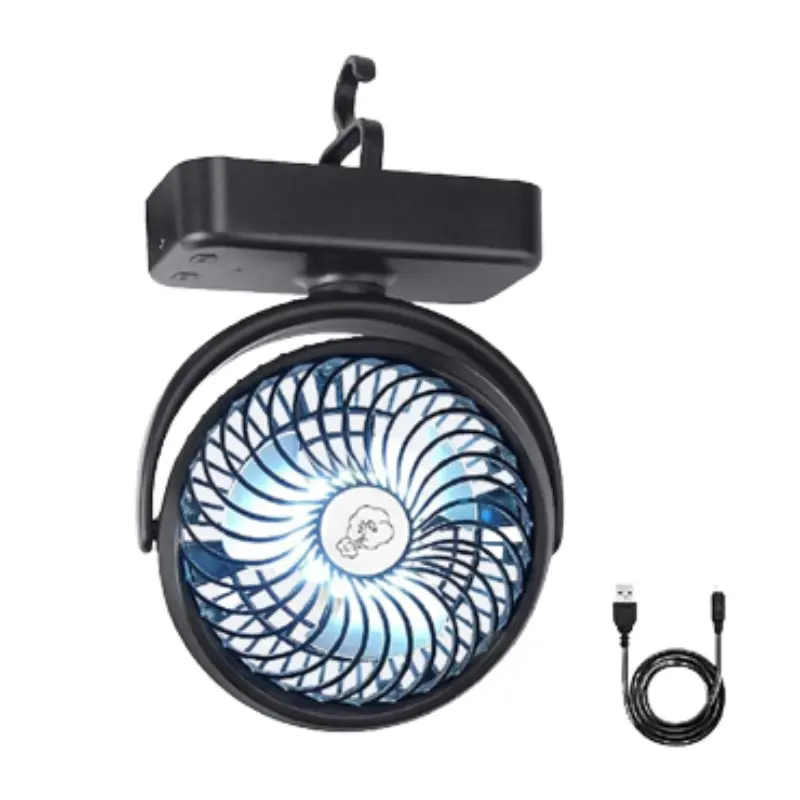 REENUO Camping Fan with LED Light